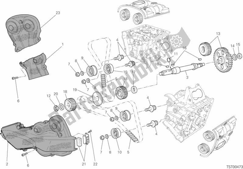 Tutte le parti per il Cinghia Di Distribuzione del Ducati Multistrada 1200 S Pikes Peak Brasil 2015